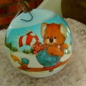 Bear & Bird Ornament